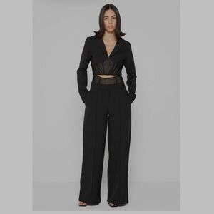 NWT manière de voir corset trouser and blazer set